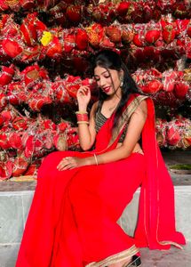 Beautiful Red Saree