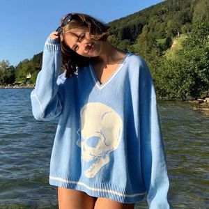 A Blue Skull Sweater.