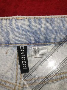 Denim Jeans Distressed On Keen Wide Leg H&amp;M