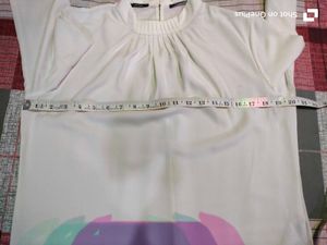 White High Neck Blouse