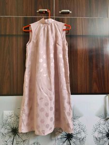 Blush Pink Polka Dot Dress