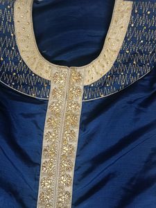 Ethnic Wear Neavy Blue Long Naira Cut Top 💙