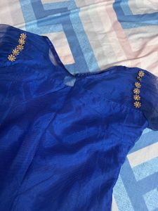 Blue Embellished Kurta🧿