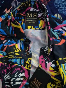 Colorful Butterfly Print Shirt