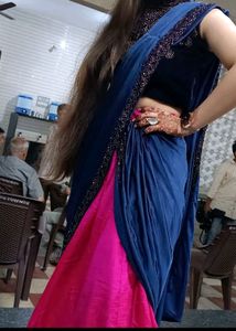 Sale 💰 Premium Fabric Ready To Wear Saree/Lahenga