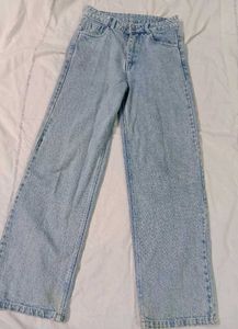 Straight Blue Denim Jeans