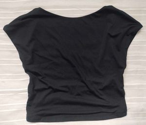 Black Open Back Top