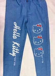 Cute Hello Kitty Denim Jeans