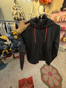 thumb hole zipper hoodiel