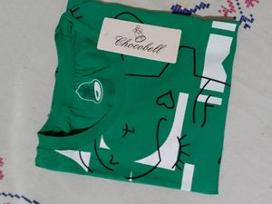 Sea Green Crop Tshirt With Tag