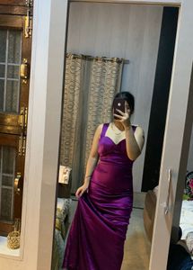 Purple Bodycon satin dress🦋💜🧚🏻‍♀️