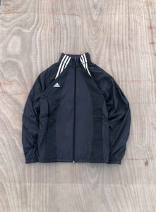 Adidas Black & White Striped Sports Jacket