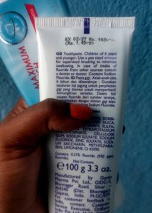 Oriflame Optifresh Maximum Fresh Toothpaste