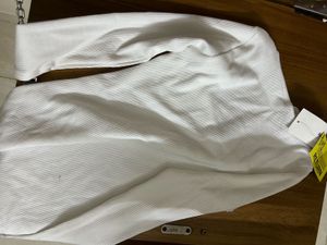 White Full Sleeves Square Neck Top