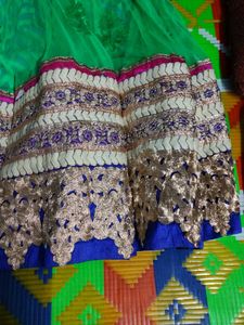 Green Ethnic Gown