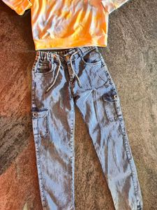 SALE COMBO OFFER Girls&#39; Tie-Dye Outfit with jog