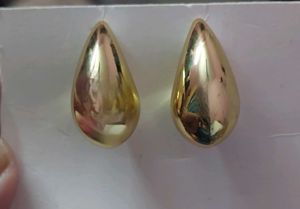 Gold Teardrop Earring, Drop Earring, Rain Earring
