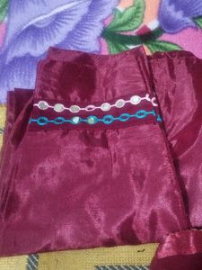 beautiful festive mirror work suit