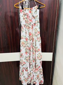 Flair Floral Ruched Dress