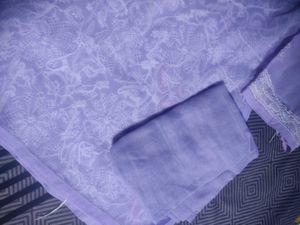 Lavendar Chikankari Short Kurti