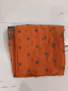 Elegant Orange Saree