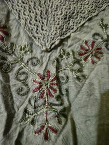 Embroidered Green Top