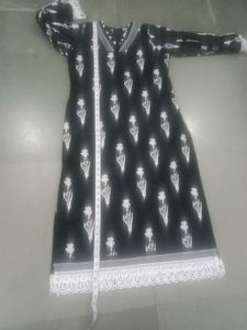 Black &amp; White Kurta Set 3
