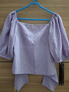 Lilac Checkered Top and Tunic