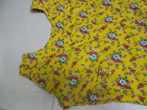 Yellow Floral kurta