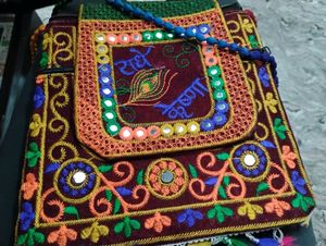 Mirror And Thread Work Handbag 👜