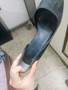 Bata Black Pointed Heels