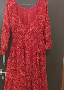 Red Ethnic Gown