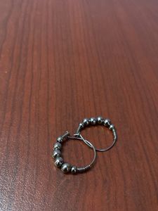 Hoops Set Of 4 Silver Gold Small Black And Pink