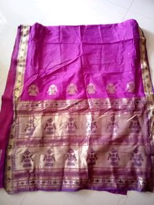 Elegant Purple &amp; Gold Sari
