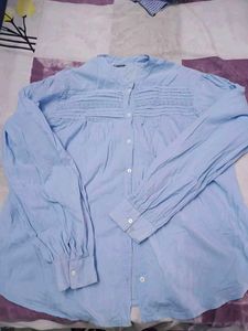 Blue Shirt Top For Women