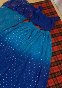 Blue Ombre Lehenga Set
