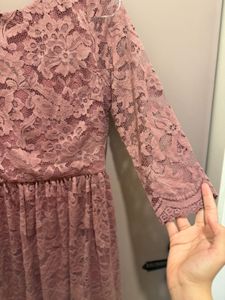 Vero Moda: Mauve Lace Dress
