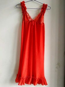 Red Lace Dress/ Nighty