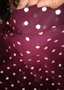 Gold Dot Saree✨