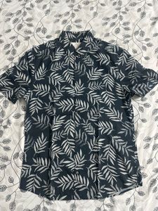 Leaf Print Casual Shirt