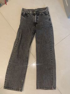 Combo Of Grey and blue straight leg jeans
