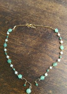 Beaded Green Necklace