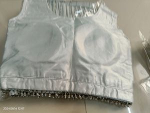 One Time Use Silver Lehenga