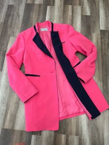Pink Blazer with Black Trim