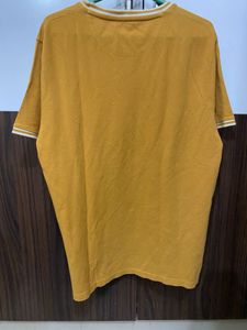 Round Neck T Shirt Mustard