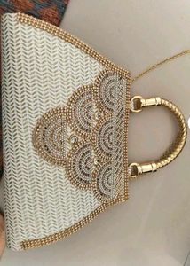 Elegant Beaded Clutch Bag