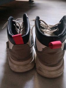 Vintage Guo Chao High-Top Sneakers