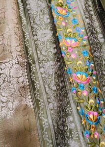 Green Chanderi Silk Zari Woven Design Suit Set