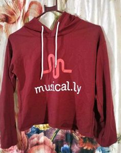 Musical.ly Maroon Hoodie