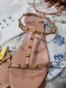 Studded Flats Sandals
